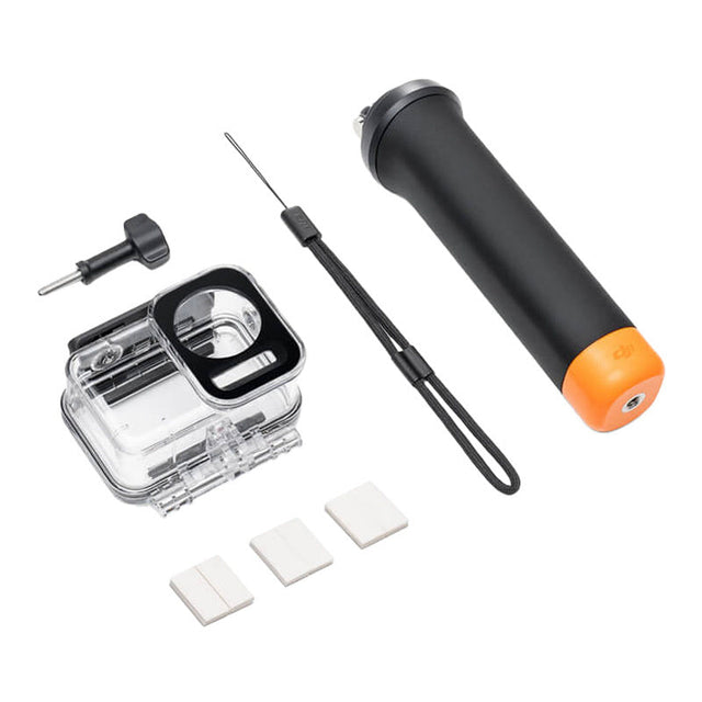 DJI Osmo Action Diving Accessory Kit – Dykkerhus og flydegreb – Dykkerhus, flydegreb, låseskrue og antidugindsatser
