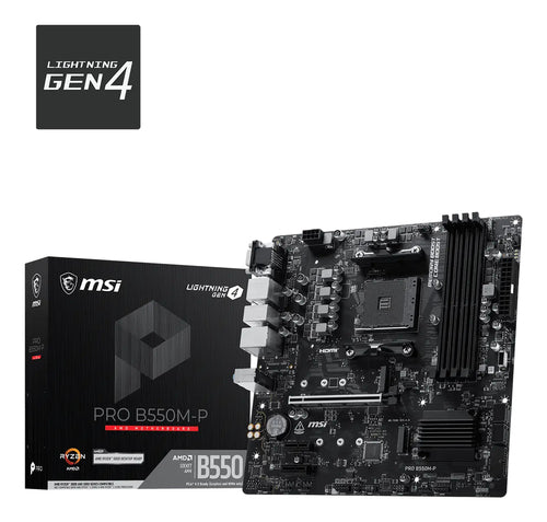 MSI PRO B550M-P – AM4 bundkort