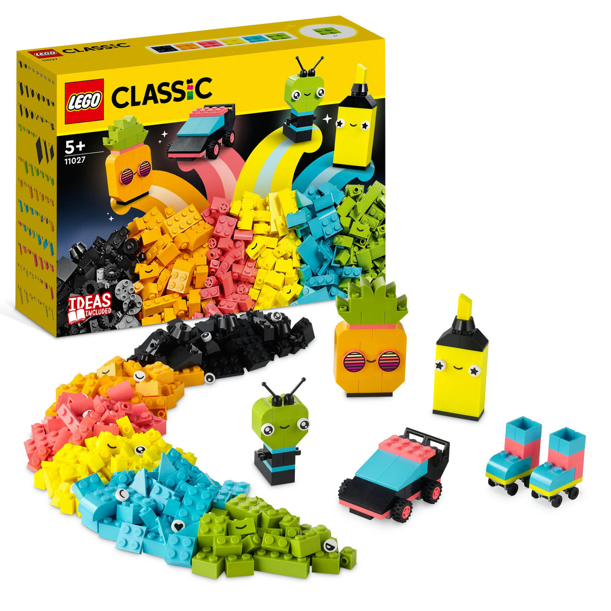 LEGO 11027 Classic Neon Creative Building Set Construction Toy LEGO