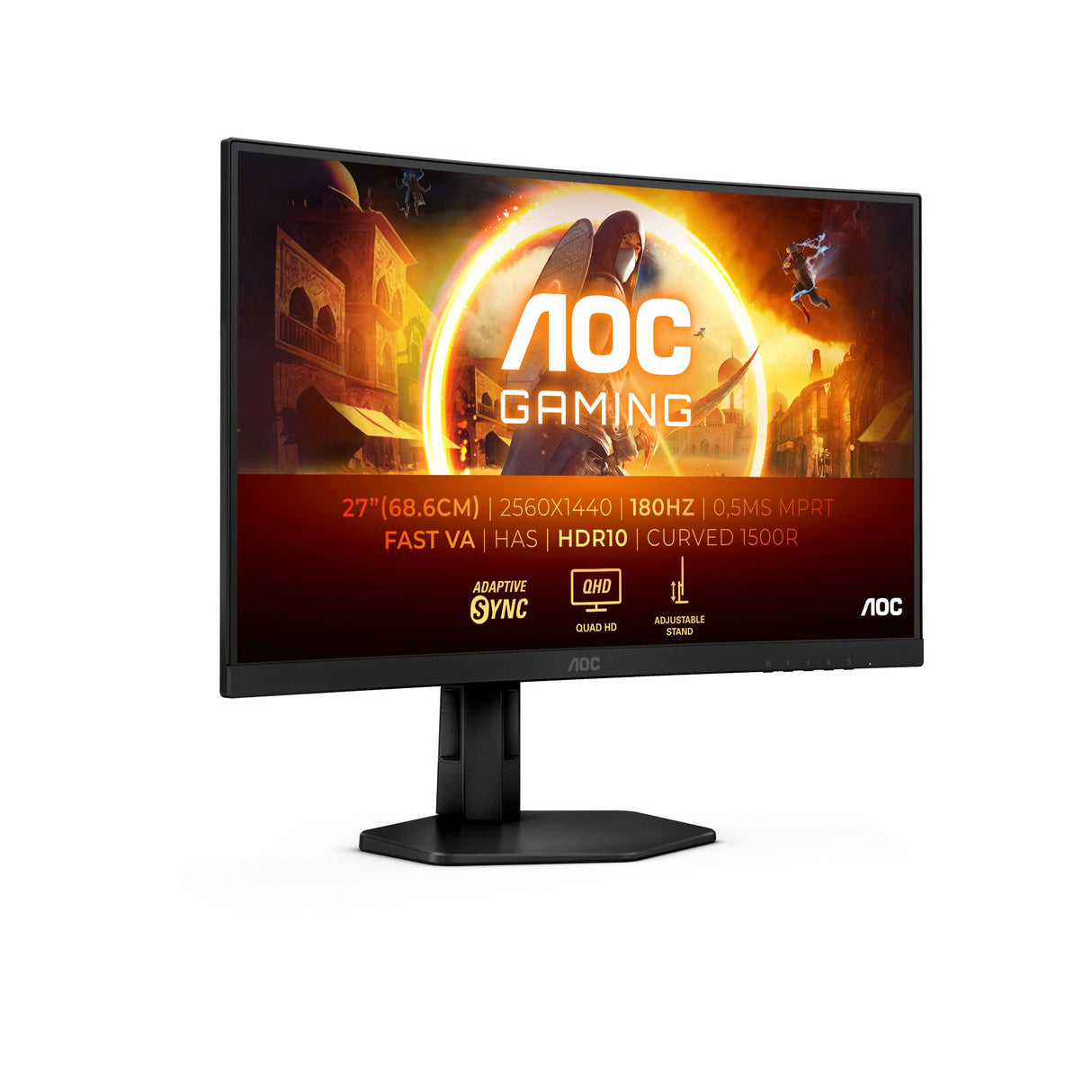 AOC Gaming CQ27G4X 27" QHD Curved Skærm - 180Hz AOC