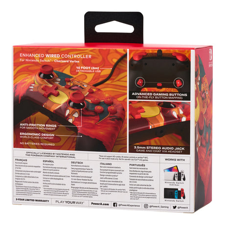 PowerA Enhanced Wired Controller – Charizard Vortex – Switch – produktbillede 14