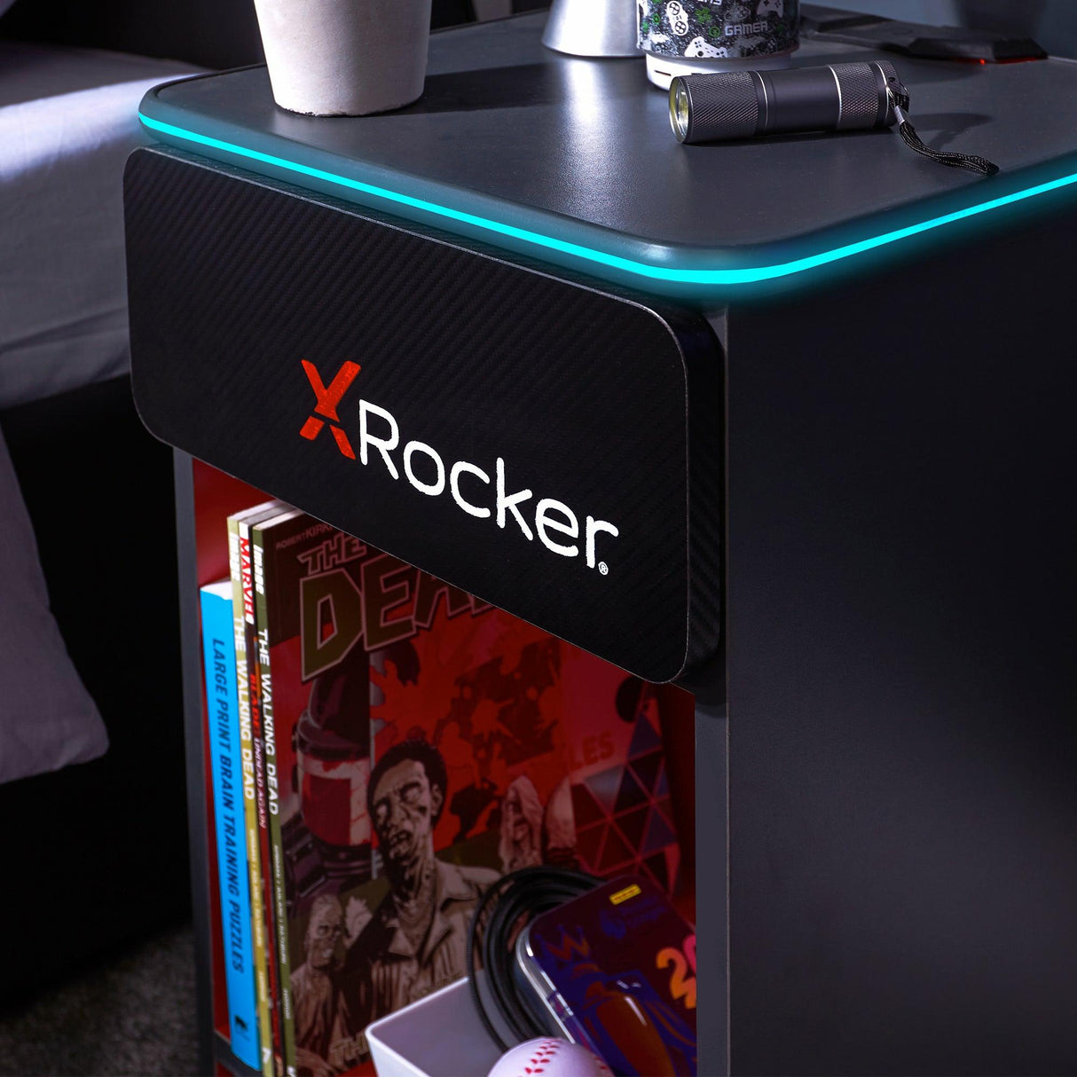 XROCKER CARBON-TEK BEDSIDE WITH WIRELESS CHARGING XROCKER