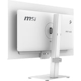 MSI PRO MAX 271UPXW12G – 26,5″ 4K QD-OLED-skærm, hvid – bagside set skråt fra højre