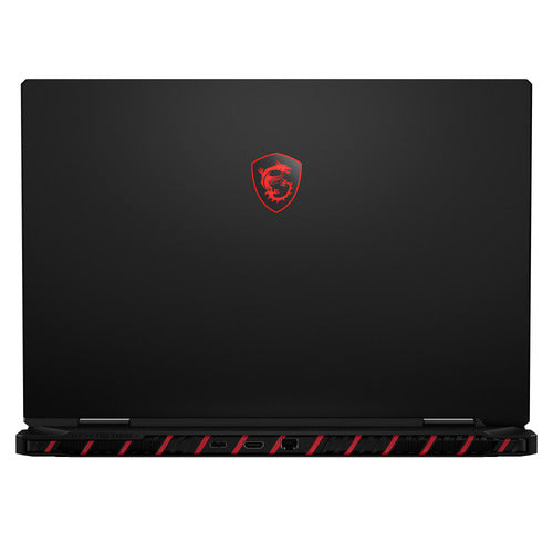 MSI Raider 18 Max HX A2WJ-1425FRY – lukket låg med MSI-logo