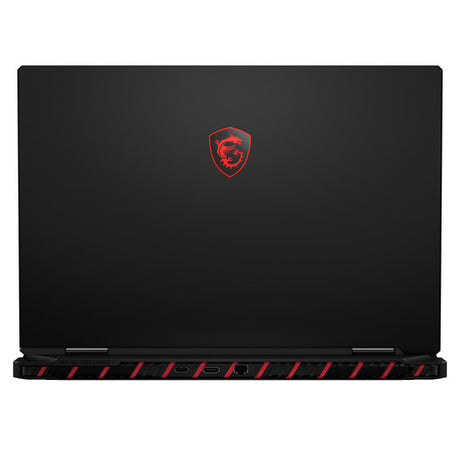 MSI Raider 18 Max HX A2WJ-1425FRY – lukket låg med MSI-logo