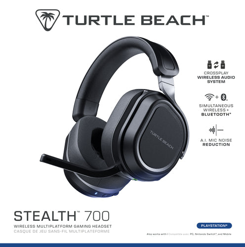 Turtle Beach Stealth 700 Gen 3 – PlayStation-headset, sort – Emballagens front