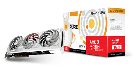 Sapphire Radeon RX 7800 XT Pure OC - 16GB GDDR6 RAM - Grafikkort Sapphire Technology