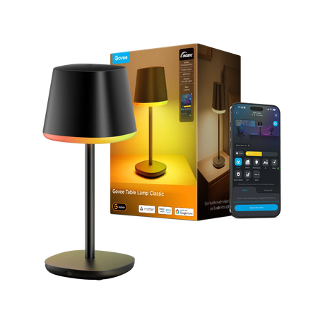 Govee Table Lamp Classic – genopladelig RGBICWW-bordlampe – produktbillede