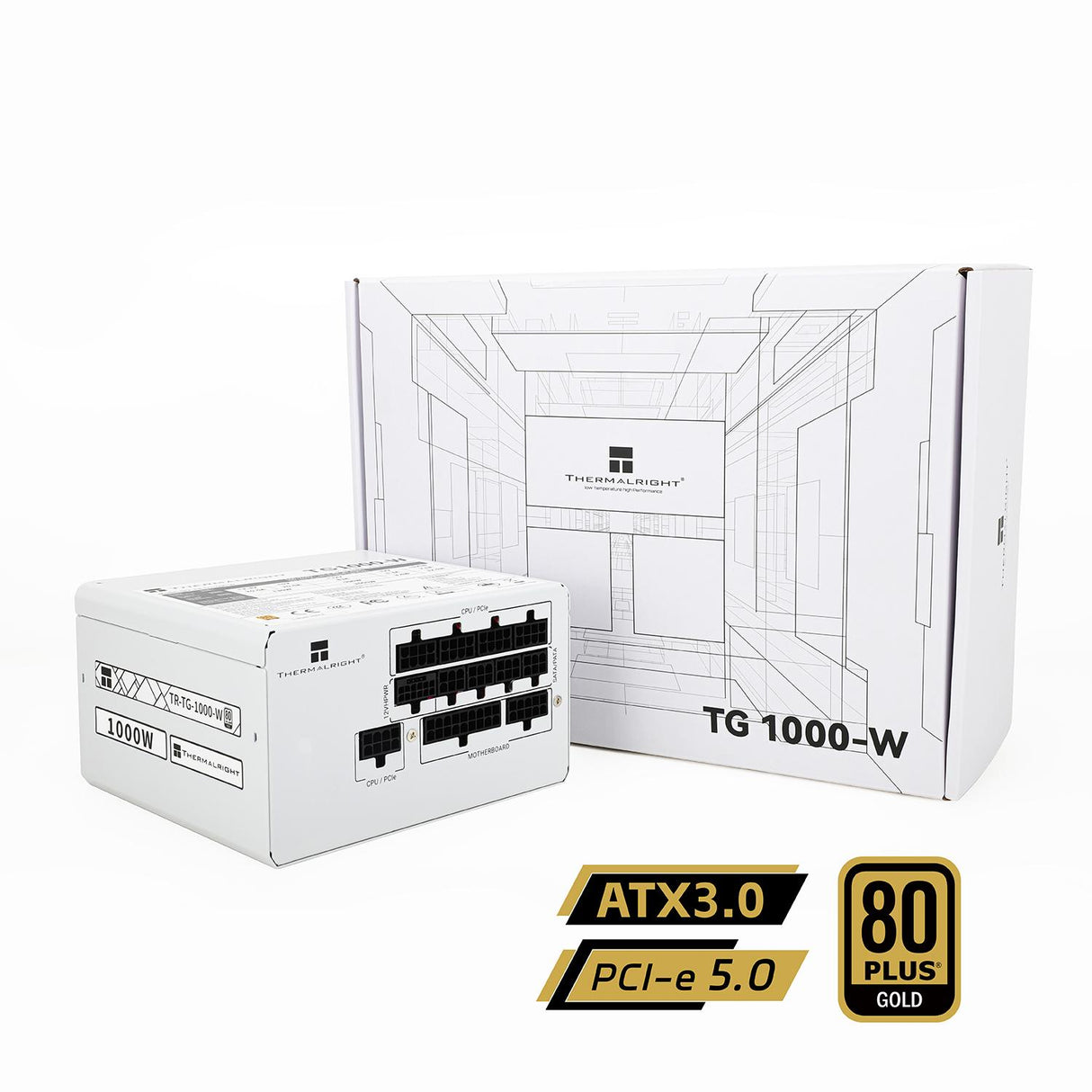 Thermalright TR-TP 1000-W White - PSU, 80+ Platinum Thermalright