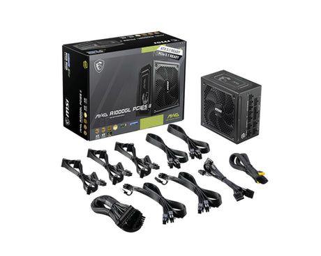 MSI MAG A1000GL PCIE5 II 1000 W strømforsyning - 80 PLUS Gold - visning 4