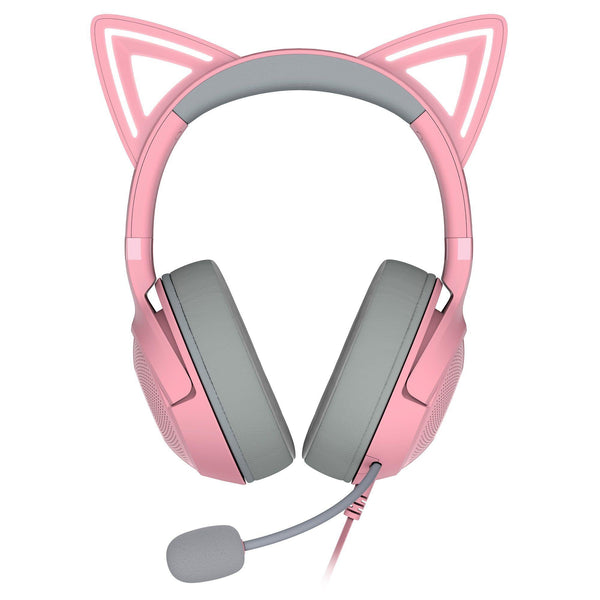Razer – Kraken Kitty V2 Quartz – Kablet Gaming Headset med Katteører