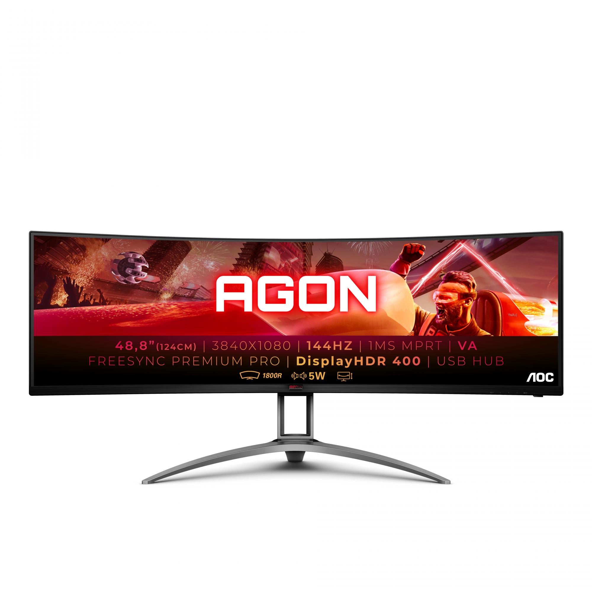 AOC Gaming AG493QCX 49 3840 x 1080 (UltraWide) HDMI DisplayPort 144Hz AOC