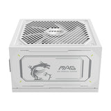 MSI MAG A1000GL PCIE5 WHITE 1000 W strømforsyning - 80 PLUS Gold - visning 2