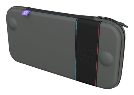 Turtle Beach PlayTrek Slim – Switch 2-etui – Charcoal Black – etui skråt fra højre