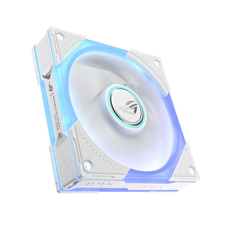 ASUS ROG Eurux GR120 ARGB Fan White Single Pack – set skråt fra siden