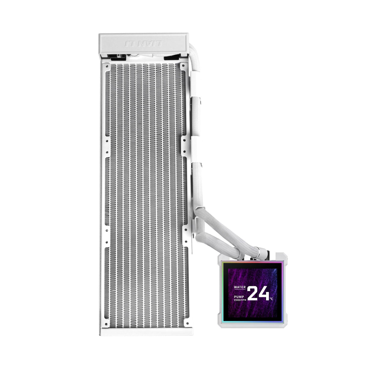 Lian Li Hydroshift II LCD-S, 360N fanless, White Lian Li