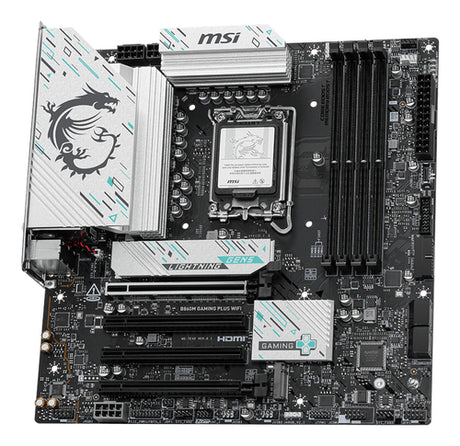 MSI B860M GAMING PLUS WIFI bundkort - LGA1851, micro-ATX - visning 3