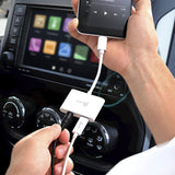 j5create JCA122-N – USB-C til 3,5 mm lyd med PD – Tilslutning i bil som eksempel