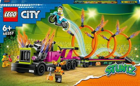 LEGO 60357 City Stunt Truck with Fire Tire Challenge LEGO