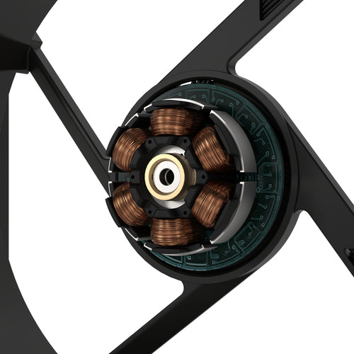 ASUS ProArt PF120 sort – illustration af motorens opbygning