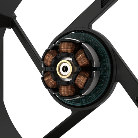 ASUS ProArt PF120 sort – illustration af motorens opbygning