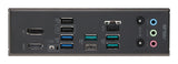 ASUS B850 MAX Gaming WiFi – bagpanel med USB, netværk og skærmporte