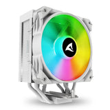 Sharkoon A40 RGB CPU-køler – hvid, 120 mm, 4 heatpipes – billede 1