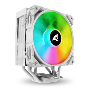 Sharkoon A40 RGB CPU-køler – hvid, 120 mm, 4 heatpipes – billede 1