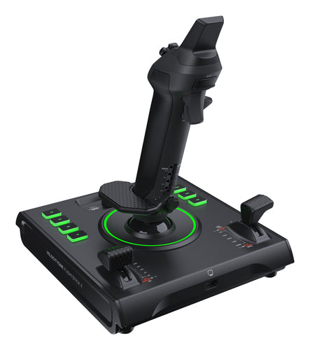 Turtle Beach VelocityOne Flightstick II – PC-joystick – Modsatte side og base