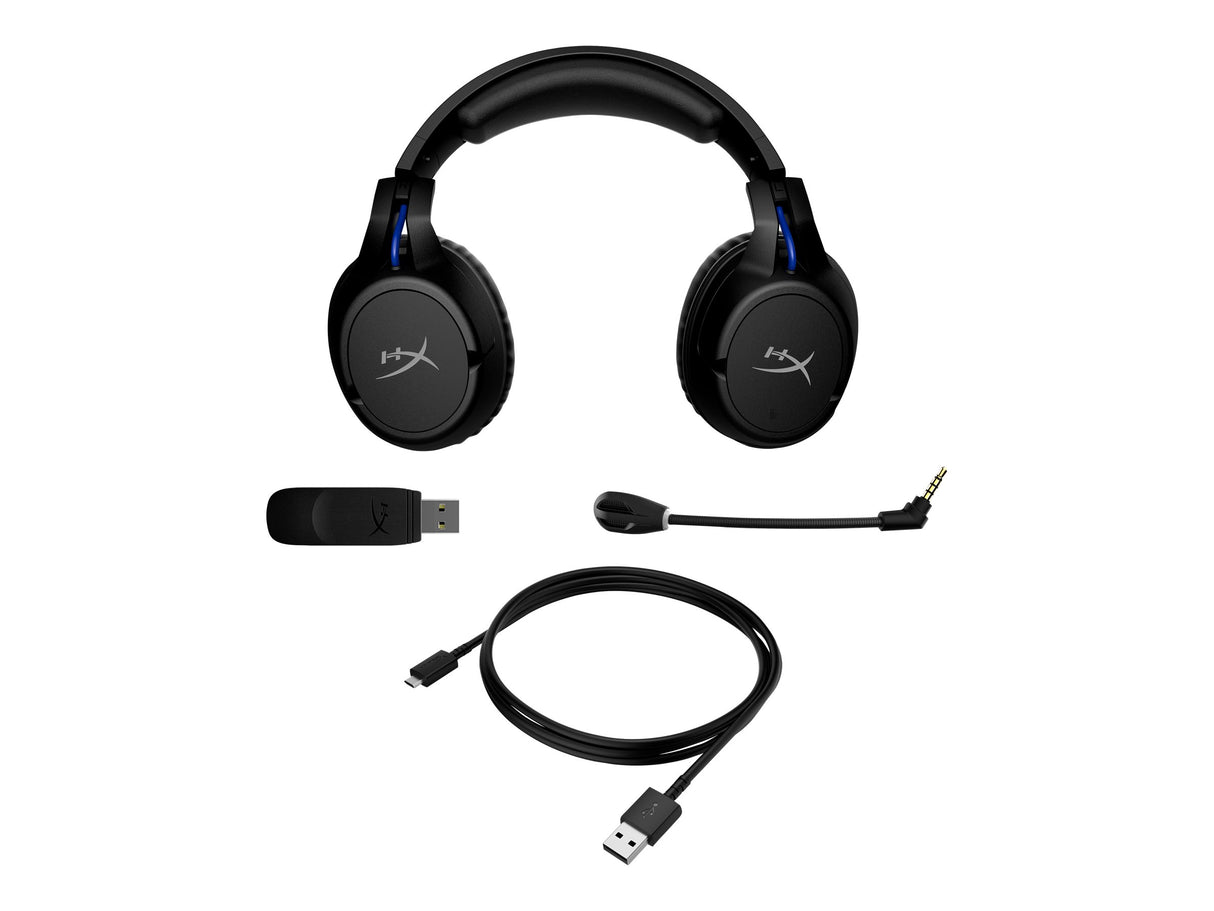 HyperX Cloud Flight Gaming Trådløs Headset Sort Blå Hewlett-Packard