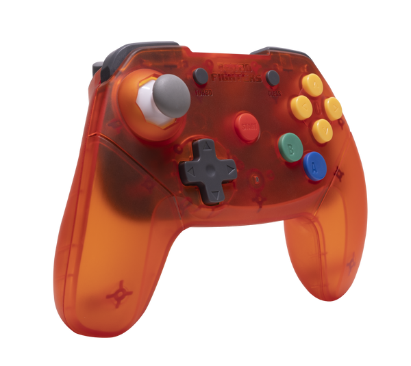 Retro Fighters Brawler64 – trådløs N64-controller – orange