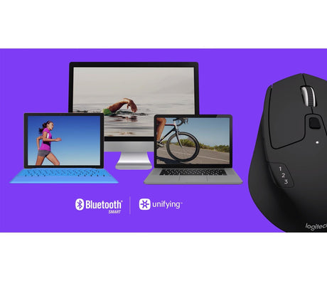 Logitech - M720 Triathlon Bluetooth Optical Black