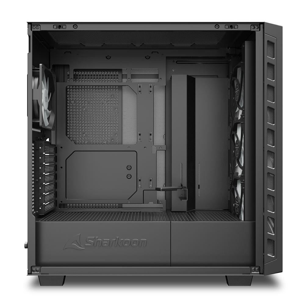Sharkoon Rebel C80G RGB ATX-kabinet – sort, glasside