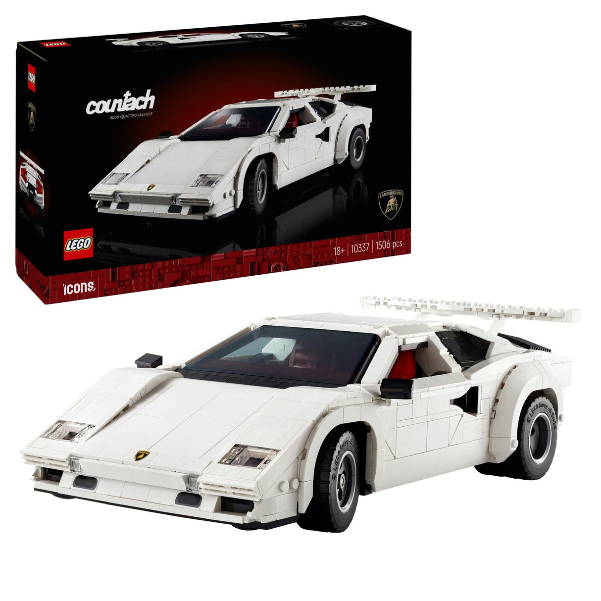 LEGO - Icons - Lamborghini Countach 5000 Quattrovalvole (10337.) LEGO
