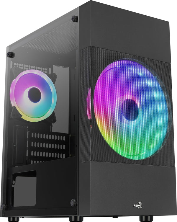 AeroCool Atomic Lite Tower Micro-ATX Ohne Netzteil Schwarz
