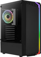 AeroCool PGS V Series Bionic Tårn ATX Ingen strømforsyning Sort AeroCool