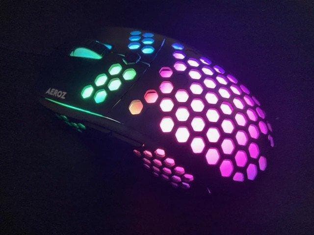 AEROZ - GM-1000 BLACK - RGB LETVÆGTS GAMING MUS AEROZ