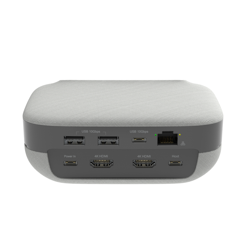 j5create JCDS337-N – USB-C-dock med speakerphone – Dockens bagporte