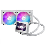 ASUS ROG RYUJIN III 240 ARGB WHITE Ed. AiO Liquid Cooler w. 3.5" LCD, 2x120mm ROG ARGB Magnetic Daisy-chainable Fans 2200 RPM PWM ASUS