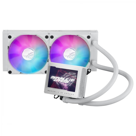 ASUS ROG RYUJIN III 240 ARGB WHITE Ed. AiO Liquid Cooler w. 3.5" LCD, 2x120mm ROG ARGB Magnetic Daisy-chainable Fans 2200 RPM PWM ASUS