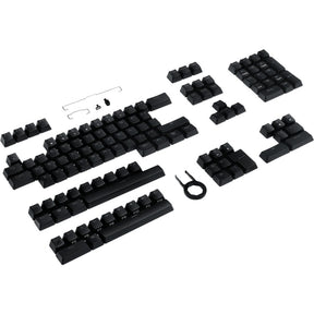 ASUS ROG PBT Keycap Set – sorte keycaps lagt ud efter tastaturformat