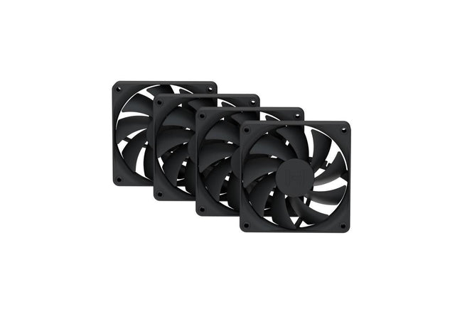 HYTE FA12 FAN - Pitch Black, 4-pack HYTE