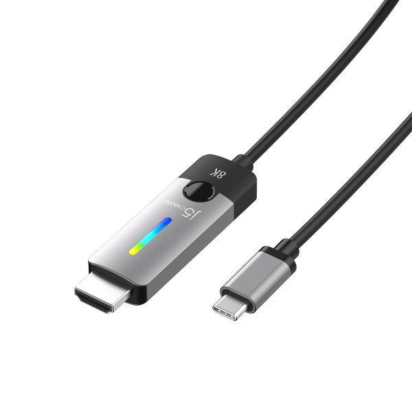 j5create JCC157 USB-C til HDMI 2.1 Kabel – 1,79 m