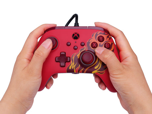 PowerA Advantage kablet controller – Red Blaze – Xbox/PC – i hænderne