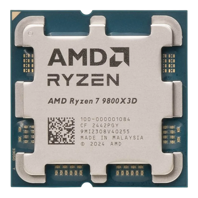 AMD Ryzen 7 9800X3D processor – set ovenfra