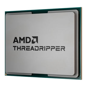 AMD Ryzen Threadripper 9980X – processoren uden køler set skråt ovenfra