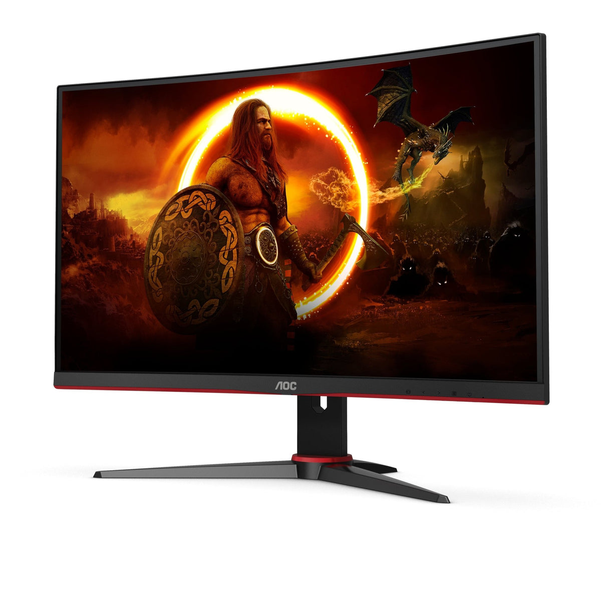 AOC Gaming C24G2AE/BK 24 1920 x 1080 VGA (HD-15) HDMI DisplayPort 165Hz Pivot Skærm AOC