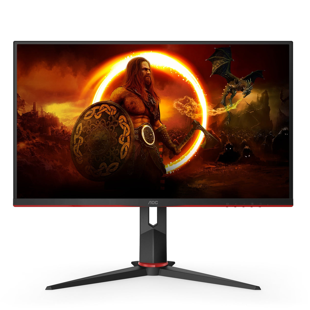 AOC Gaming Q27G2U/BK 27 2560 x 1440 HDMI DisplayPort 144Hz Pivot Skærm AOC