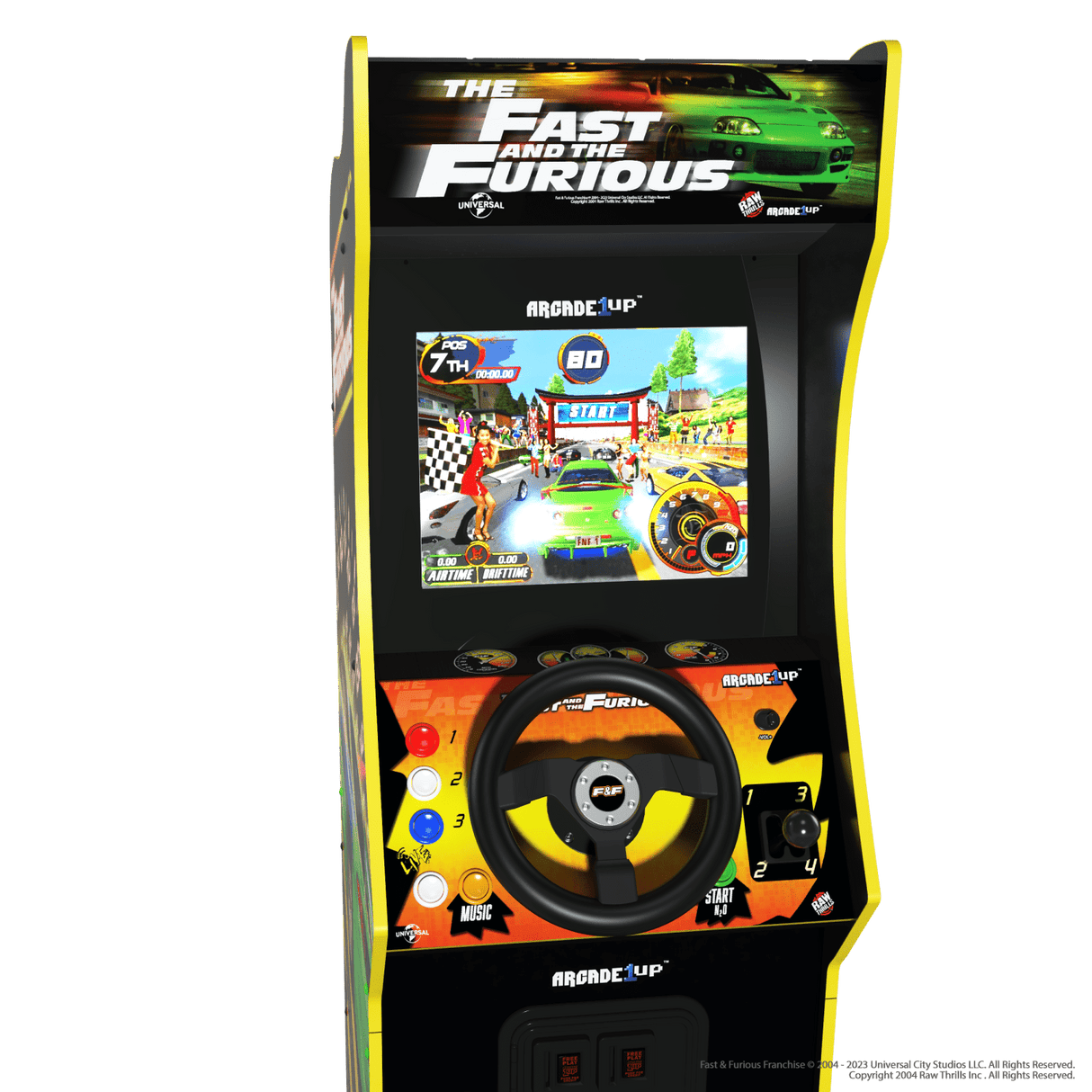 ARCADE 1 UP FAST AND FURIOUS RACING ARCADE MACHINE Arcade1Up