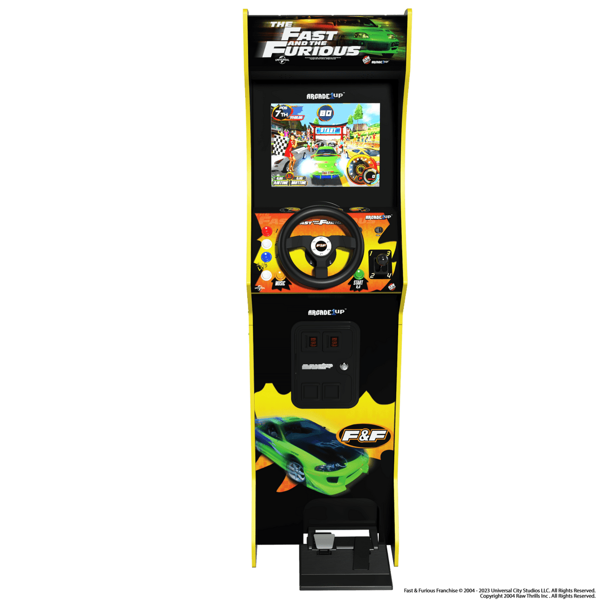 ARCADE 1 UP FAST AND FURIOUS RACING ARCADE MACHINE Arcade1Up